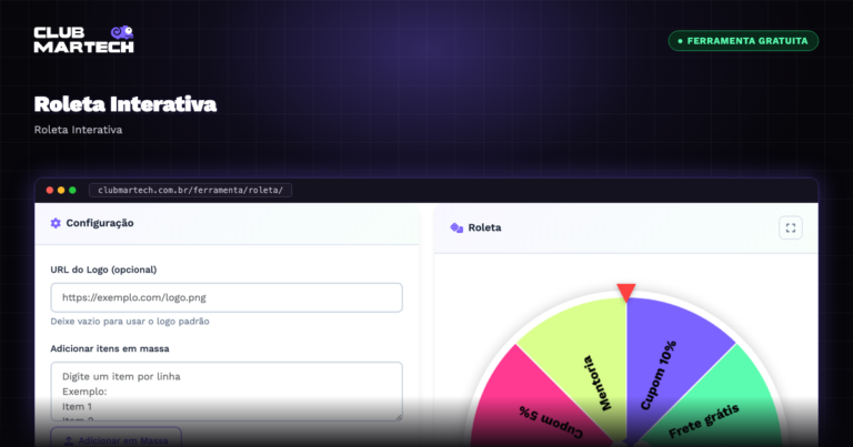 Roleta Interativa - Club Martech