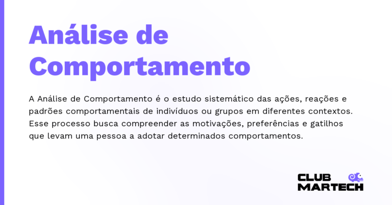 Análise de Comportamento — A Análise de Comportamento é o estudo sistemático das ações, reações e padrões comportamentais de indivíduos ou grupos e
