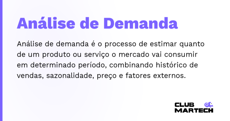 Análise de Demanda — Análise de demanda é o processo de estimar quanto de um produto ou serviço o mercado vai consumir em determinado período