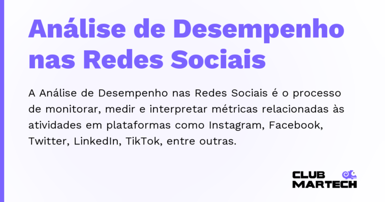 Análise de Desempenho nas Redes Sociais — A Análise de Desempenho nas Redes Sociais é o processo de monitorar, medir e interpretar métricas relacionadas às ativid