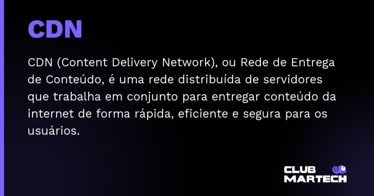 CDN — CDN (Content Delivery Network), ou Rede de Entrega de Conteúdo, é uma rede distribuída de servidores que trabalha em con