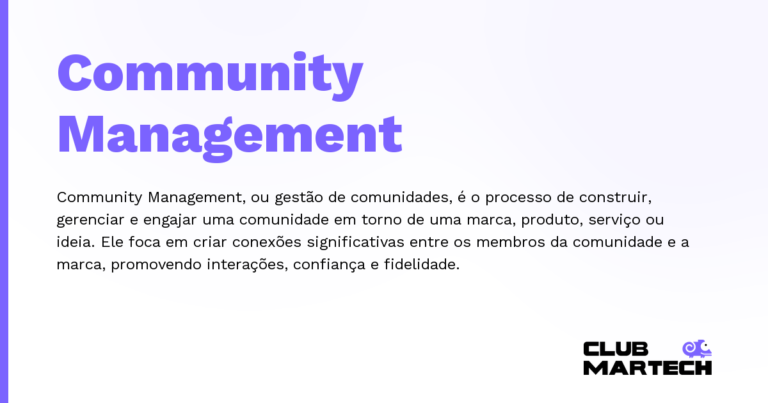 Community Management — Community Management, ou gestão de comunidades, é o processo de construir, gerenciar e engajar uma comunidade em torno d
