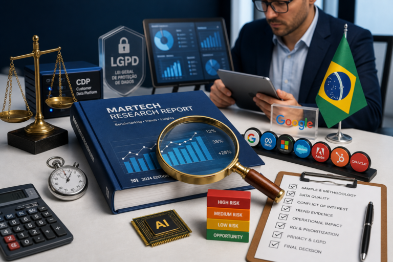 Como avaliar relatórios de martech sem cair no hype