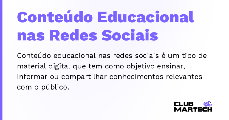 Conteúdo Educacional nas Redes Sociais — Conteúdo educacional nas redes sociais é um tipo de material digital que tem como objetivo ensinar, informar ou comparti