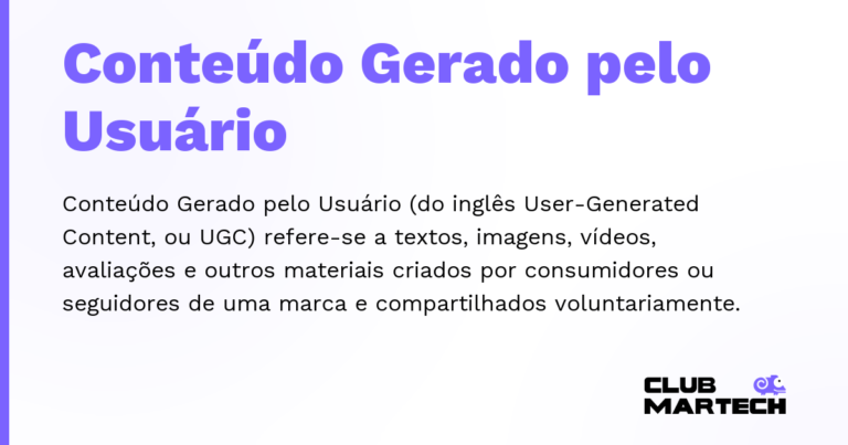 Conteúdo Gerado pelo Usuário — Conteúdo Gerado pelo Usuário (do inglês User-Generated Content, ou UGC) refere-se a textos, imagens, vídeos, avaliações