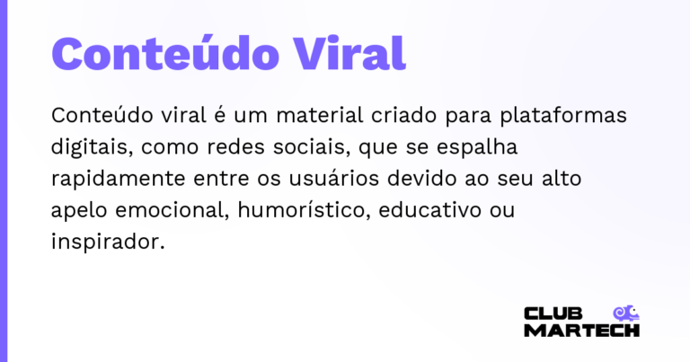 Conteúdo Viral — Conteúdo viral é um material criado para plataformas digitais, como redes sociais, que se espalha rapidamente entre os u