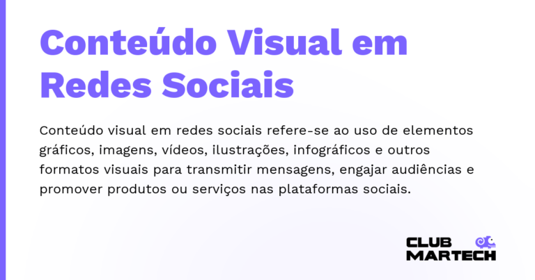 Conteúdo Visual em Redes Sociais — Conteúdo visual em redes sociais refere-se ao uso de elementos gráficos, imagens, vídeos, ilustrações, infográficos e ou