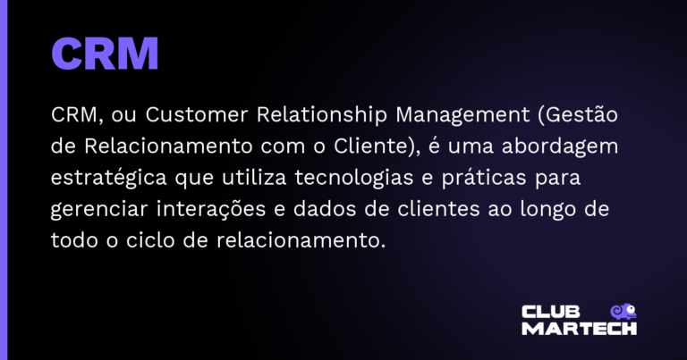 CRM — CRM, ou Customer Relationship Management (Gestão de Relacionamento com o Cliente), é uma abordagem estratégica que utili