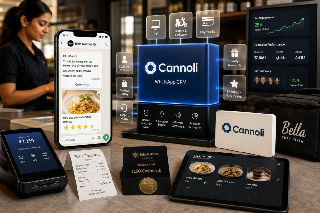 CRM no WhatsApp conecta dados de restaurantes
