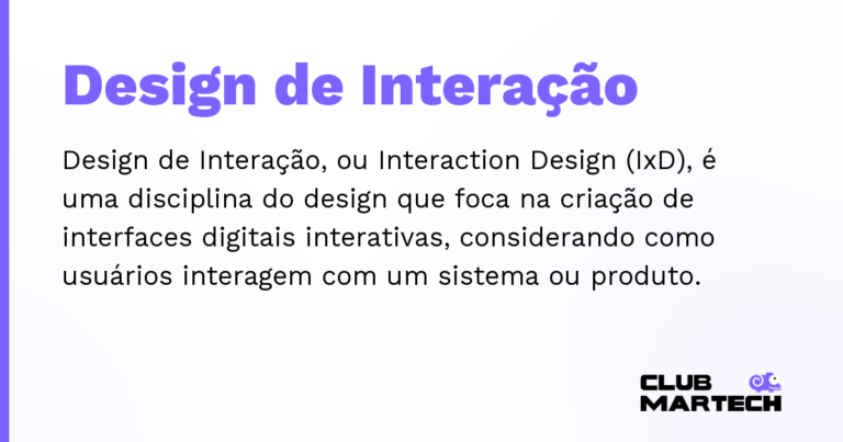 Design de Interação — Design de Interação, ou Interaction Design (IxD), é uma disciplina do design que foca na criação de interfaces digitais