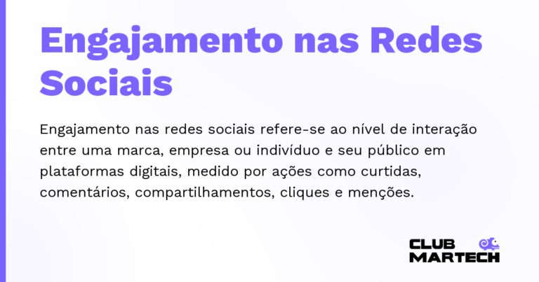 Engajamento nas Redes Sociais — Engajamento nas redes sociais refere-se ao nível de interação entre uma marca, empresa ou indivíduo e seu público em pla