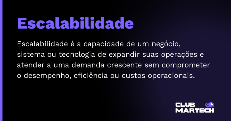 Escalabilidade — Escalabilidade é a capacidade de um negócio, sistema ou tecnologia de expandir suas operações e atender a uma demanda cr