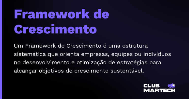 Framework de Crescimento — Um Framework de Crescimento é uma estrutura sistemática que orienta empresas, equipes ou indivíduos no desenvolvimento e