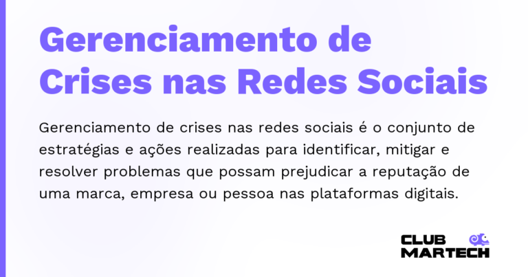 Gerenciamento de Crises nas Redes Sociais — Gerenciamento de crises nas redes sociais é o conjunto de estratégias e ações realizadas para identificar, mitigar e res