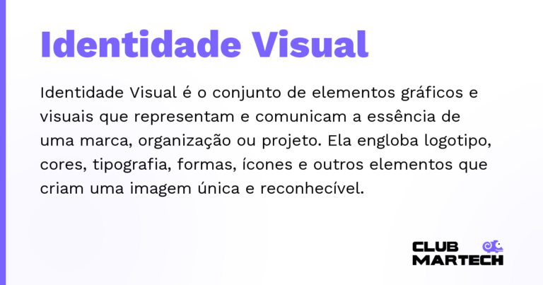 Identidade Visual — Identidade Visual é o conjunto de elementos gráficos e visuais que representam e comunicam a essência de uma marca, orga
