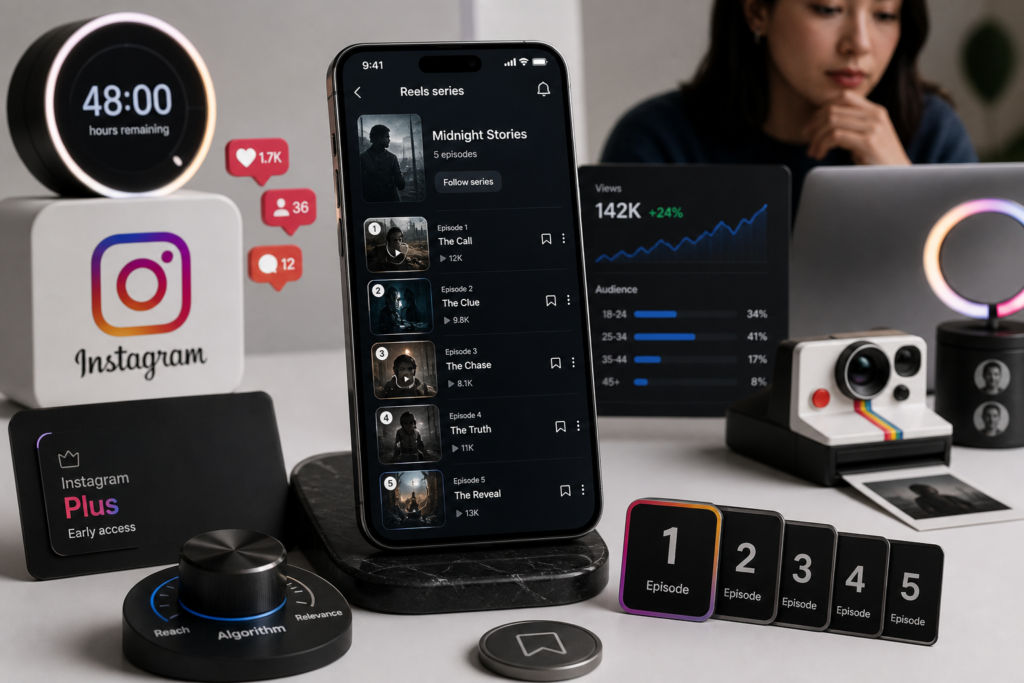 Instagram testa séries de Reels e assinatura Plus