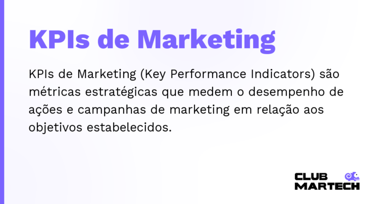 KPIs de Marketing — KPIs de Marketing (Key Performance Indicators) são métricas estratégicas que medem o desempenho de ações e campanhas de