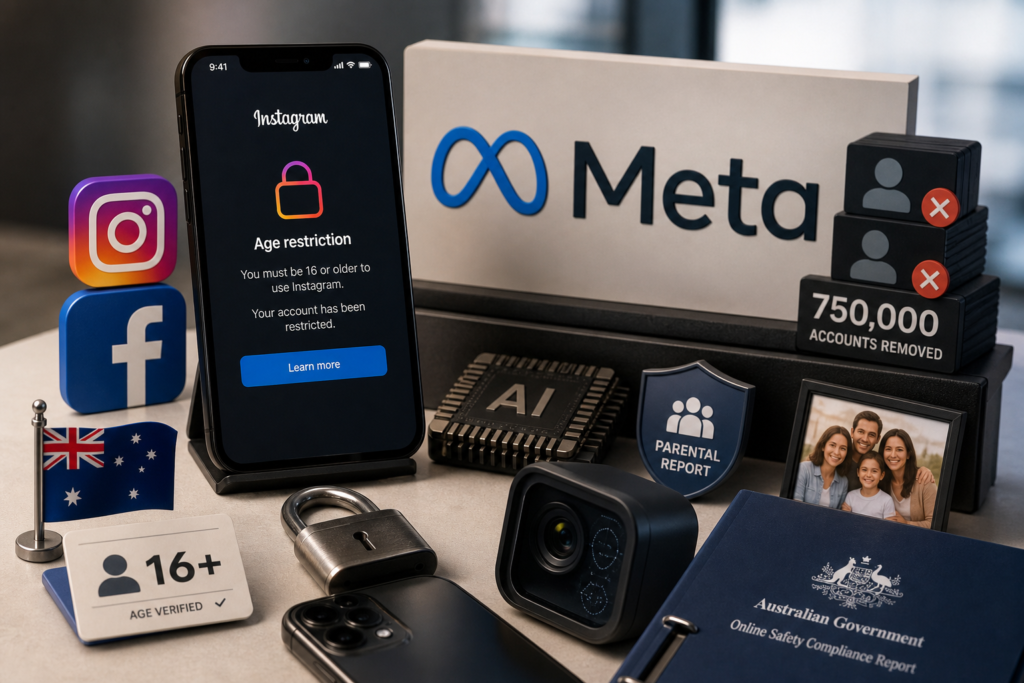 Meta remove 750 mil contas após veto australiano