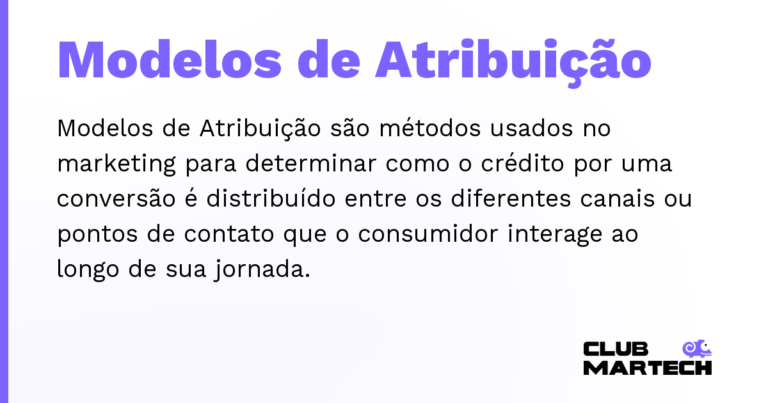 Modelos de Atribuição — Modelos de Atribuição são métodos usados no marketing para determinar como o crédito por uma conversão é distribuído ent