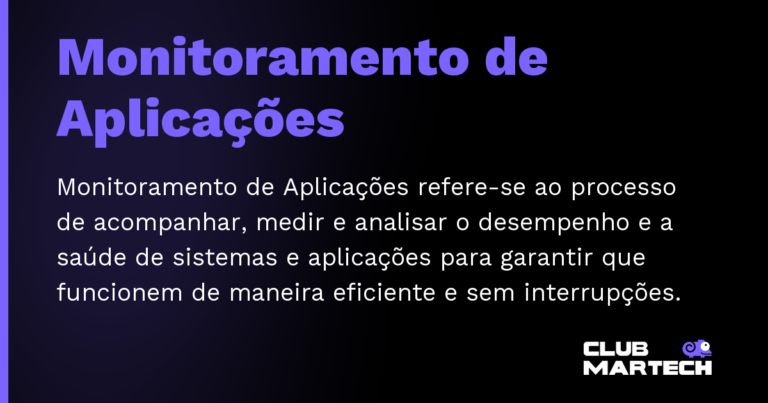 Monitoramento de Aplicações — Monitoramento de Aplicações refere-se ao processo de acompanhar, medir e analisar o desempenho e a saúde de sistemas e a