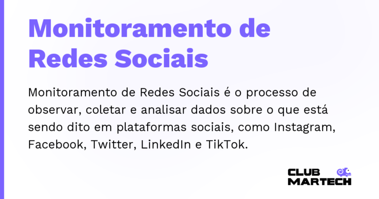Monitoramento de Redes Sociais — Monitoramento de Redes Sociais é o processo de observar, coletar e analisar dados sobre o que está sendo dito em platafo