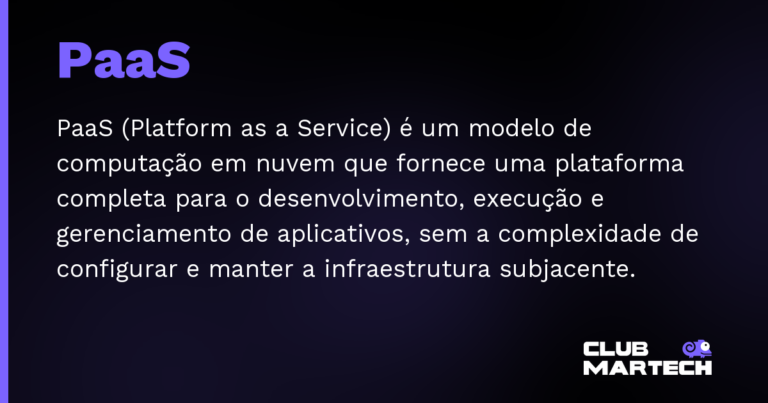 PaaS — PaaS (Platform as a Service) é um modelo de computação em nuvem que fornece uma plataforma completa para o desenvolvimen