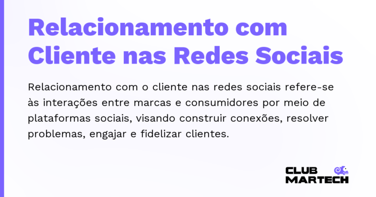 Relacionamento com Cliente nas Redes Sociais — Relacionamento com o cliente nas redes sociais refere-se às interações entre marcas e consumidores por meio de plataform