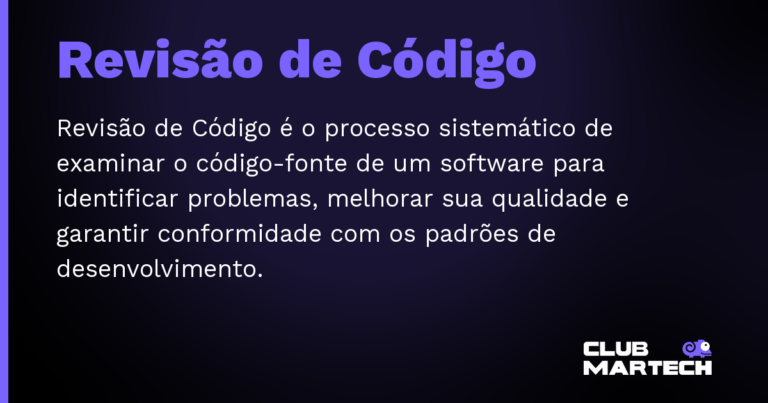 Revisão de Código — Revisão de Código é o processo sistemático de examinar o código-fonte de um software para identificar problemas, melhora