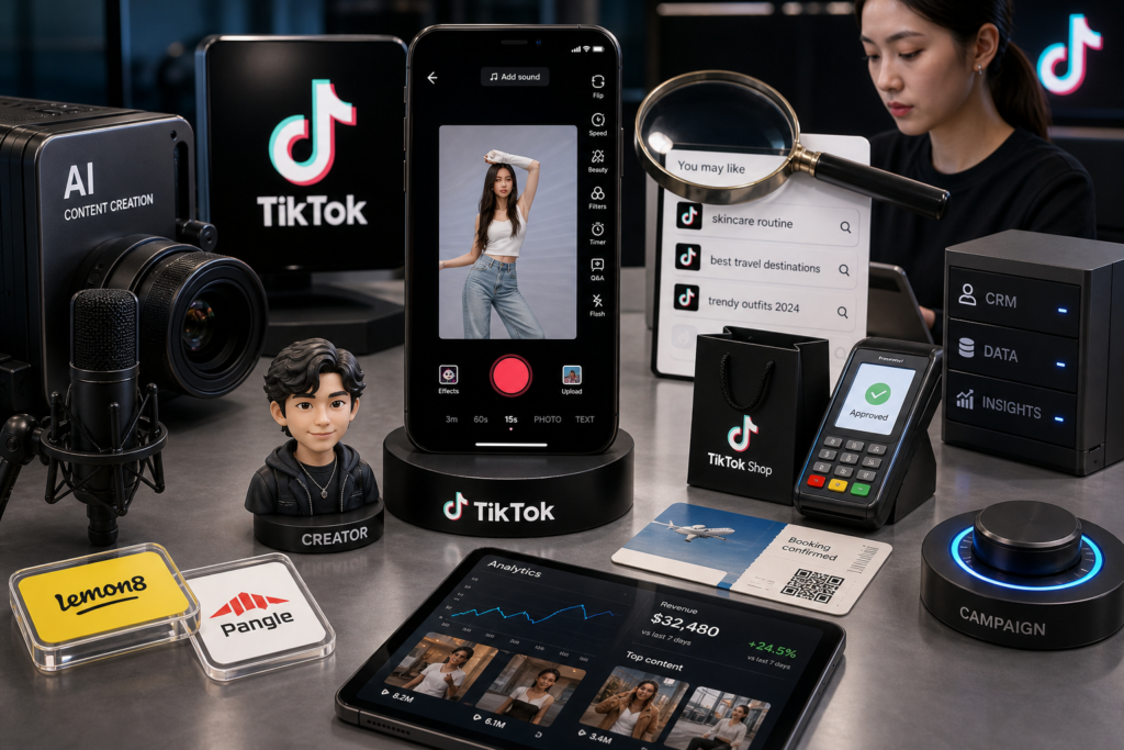TikTok leva criação, busca e compra ao mesmo funil