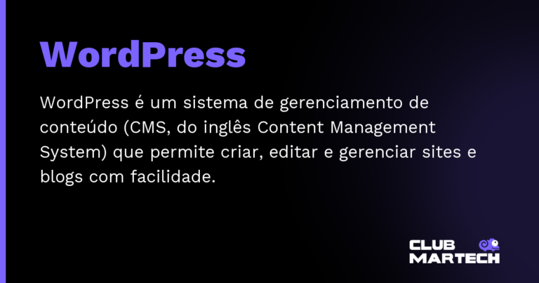 WordPress — WordPress é um sistema de gerenciamento de conteúdo (CMS, do inglês Content Management System) que permite criar, editar