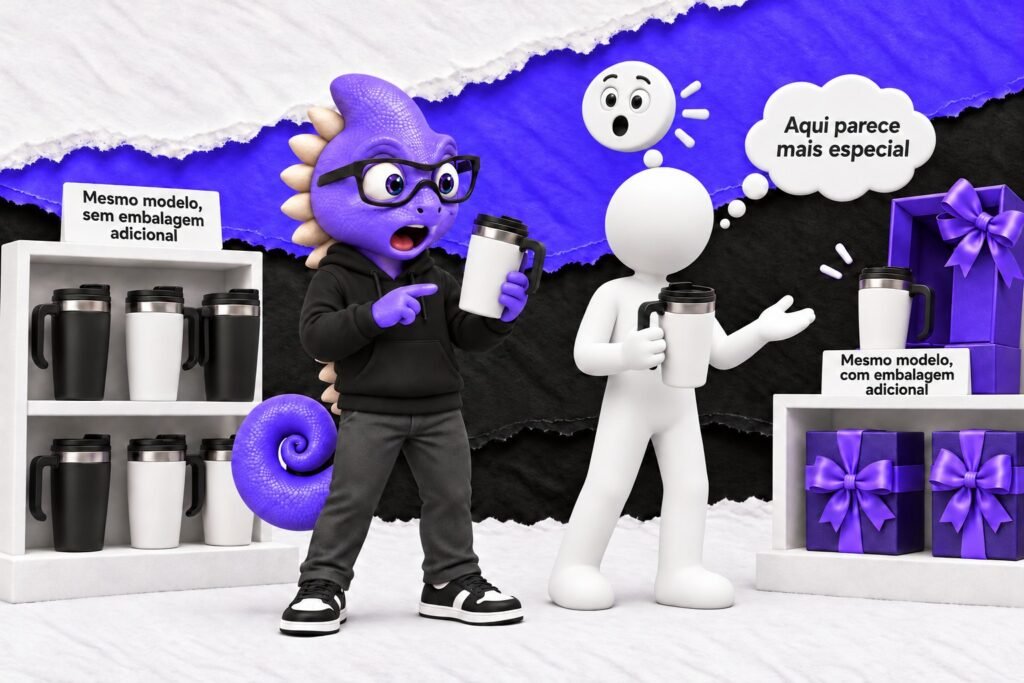 Efeito contextual: Uma avaliação de preço muda conforme as opções vizinhas.