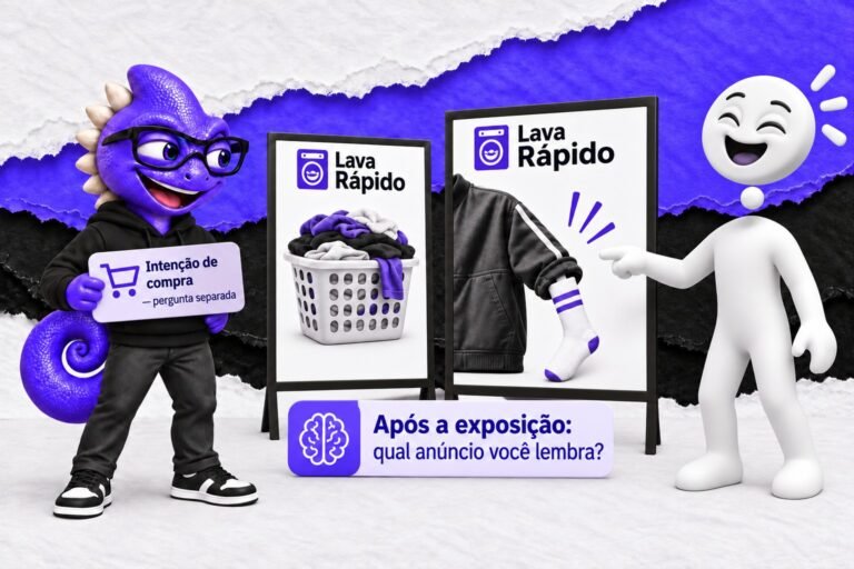 Efeito do humor: Uma pesquisa compara lembrança de anúncios.
