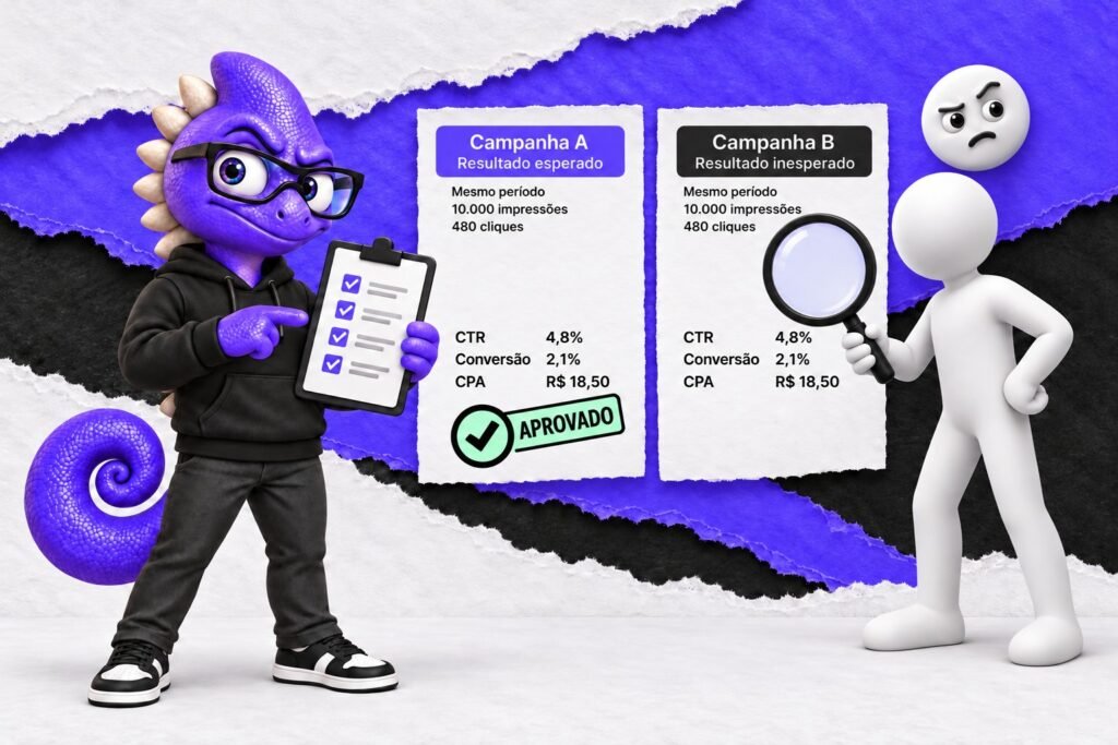 Viés da expectativa: Resultados esperados e inesperados recebem escrutínios diferentes.