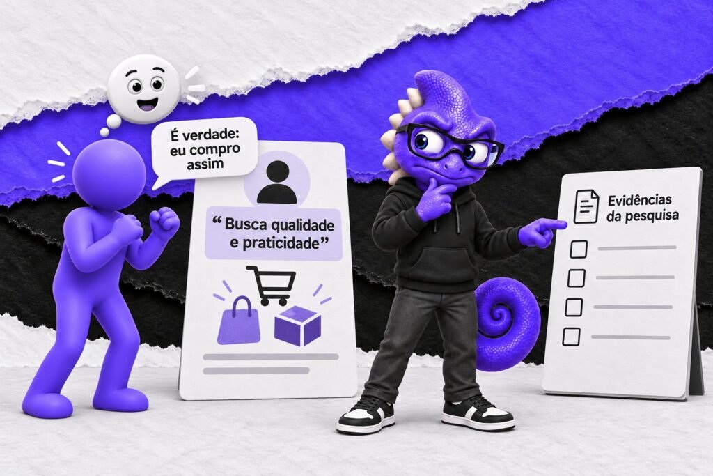 Validação subjetiva: Uma descrição vaga de persona parece comprovar um diagnóstico.