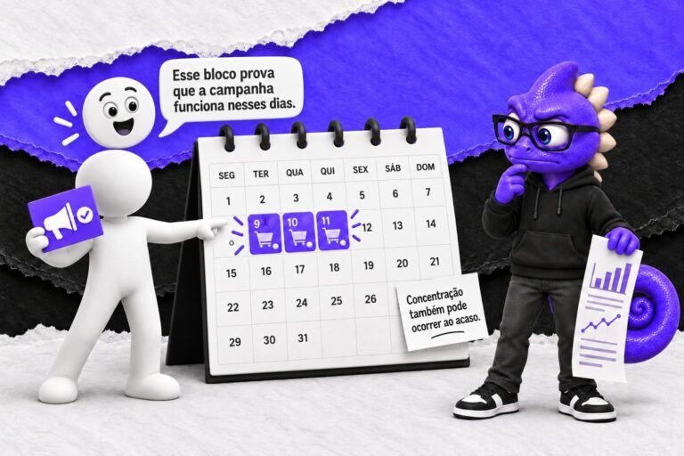Ilusão de agrupamento: Uma concentração casual de compras recebe explicação especial.