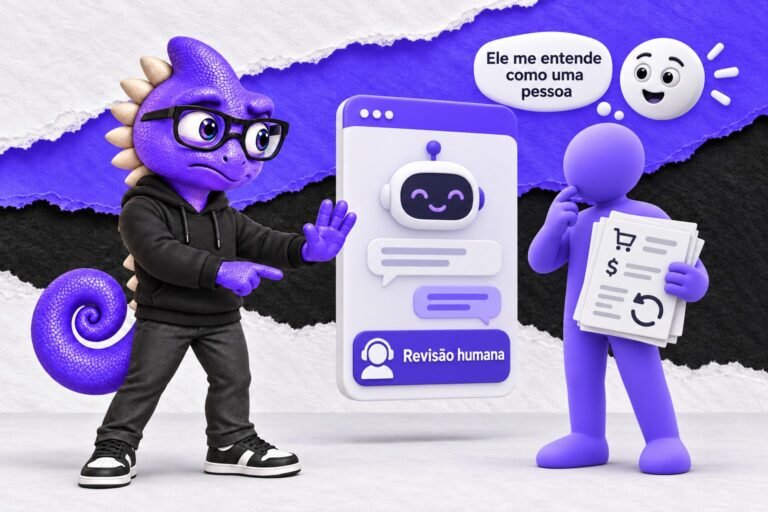 Antropomorfismo: Uma interface simpática recebe atribuição de compreensão humana.
