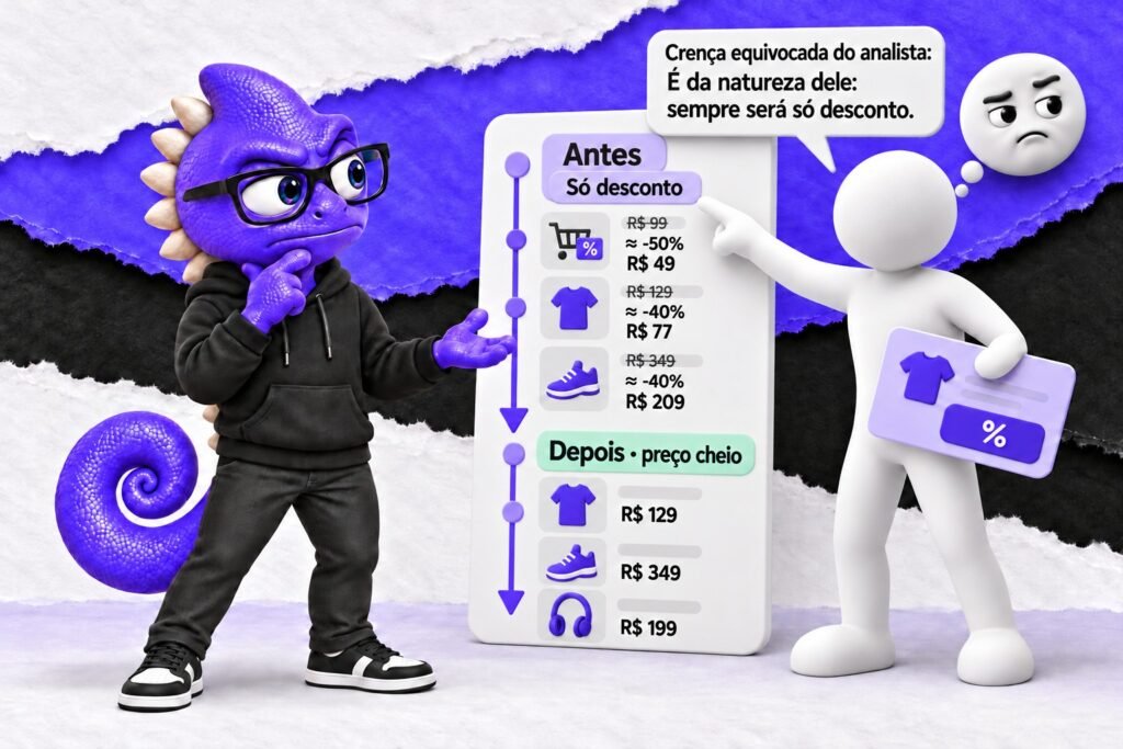Essencialismo: Um segmento antigo é tratado como característica permanente.