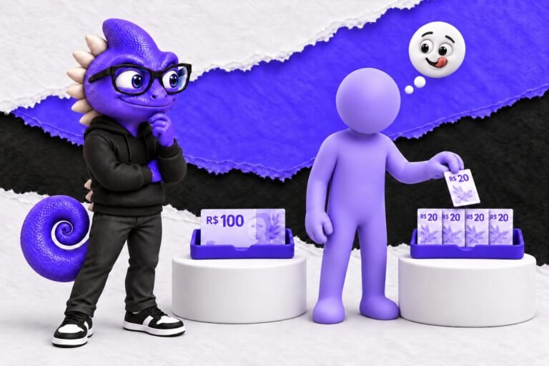 Efeito de denominação: O mesmo valor parece mais fácil de gastar em unidades pequenas.