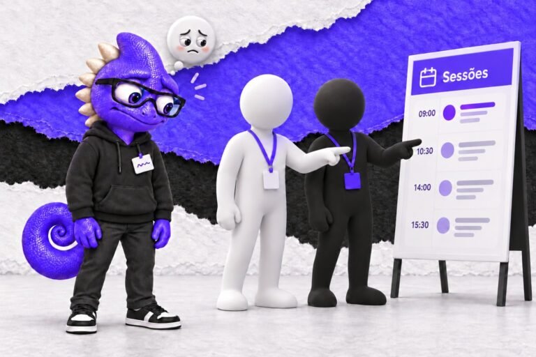 Efeito spotlight: Um pequeno erro parece dominar a atenção de todos.