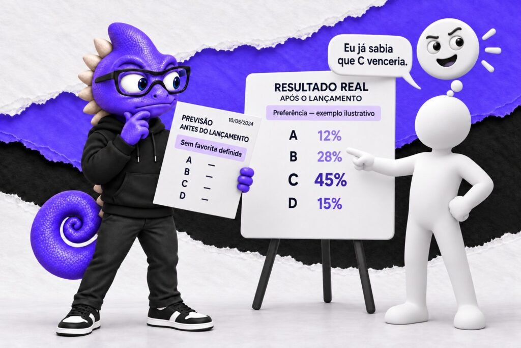 Viés de retrospectiva: Um resultado conhecido parece ter sido previsível desde o início.