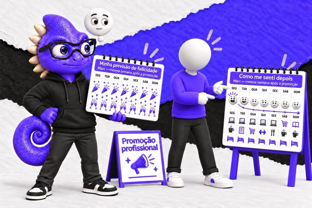 Viés de impacto: Expectativa sobre uma promoção profissional.