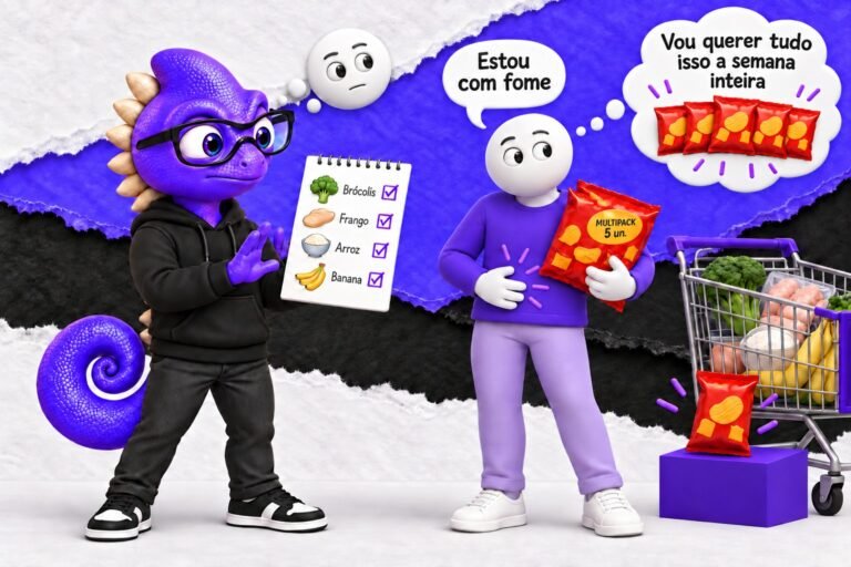 Viés da projeção: Compra de mantimentos para a semana.