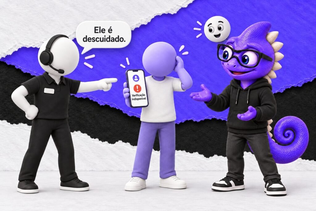 Erro de atribuição fundamental: Julgamento sobre dificuldade de um cliente.