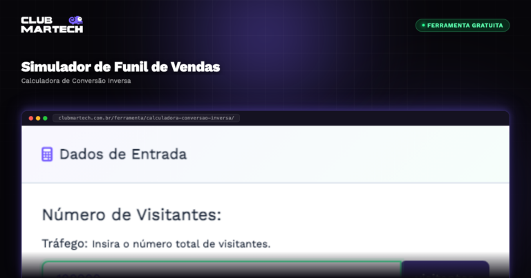 Simulador de Funil de Vendas - Club Martech