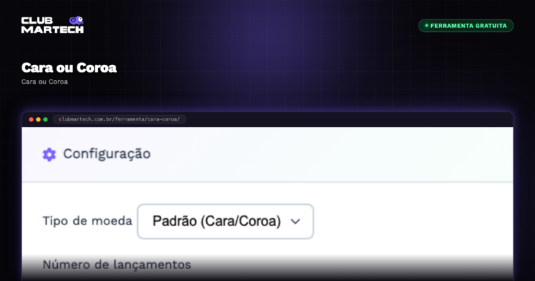 Cara ou Coroa - Club Martech