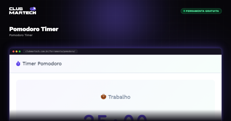 Pomodoro Timer - Club Martech