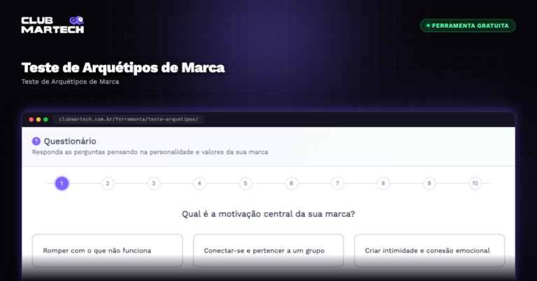 Teste de Arquétipos de Marca - Club Martech